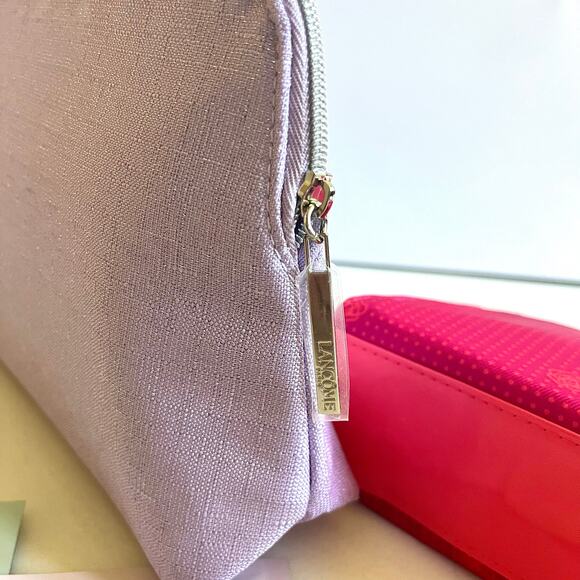 LANCOME Paris BEAUTY BUNDLE: 2 Piece Makeup Cosmetic Bags + Jewelry - Picture 11 of 12